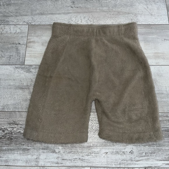 Pants - Whitney Simmons‎ Gymshark Shorts Eyelash High Waisted Pull On Brown Women's Sz M
